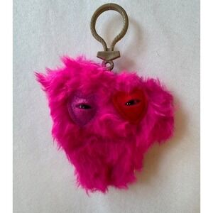 Mini Fuggler Plush Clip-On Keyring Captain Cardiac Pink Ugly Silly Keychain Gift